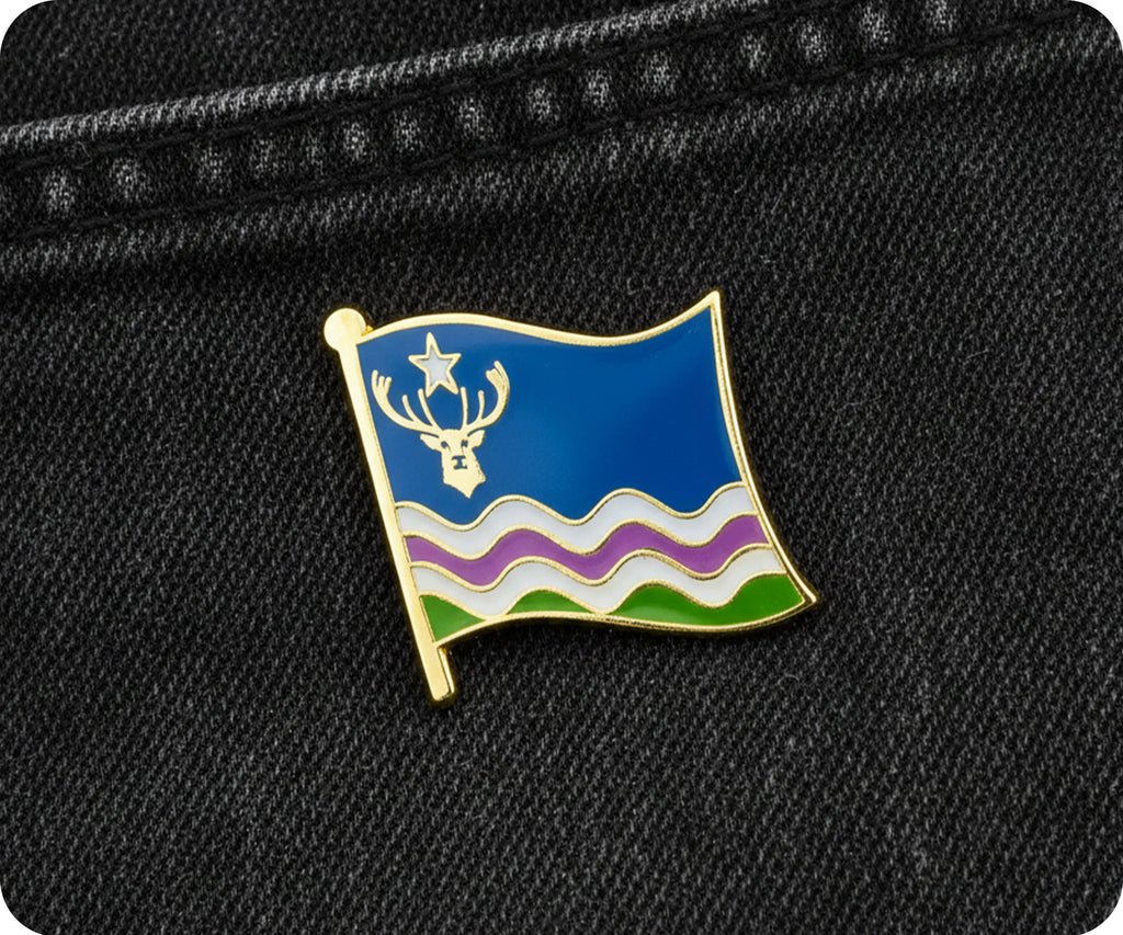 Exmoor English County Flag Pin Badge