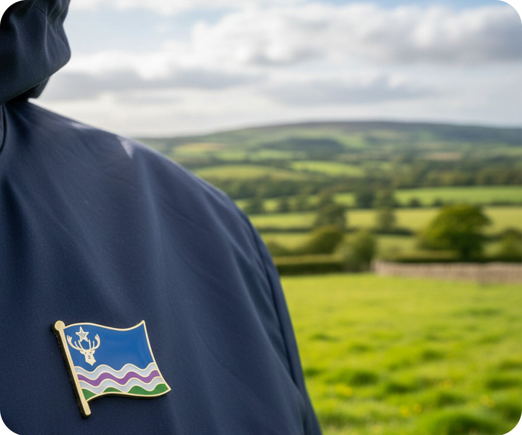Exmoor English County Flag Pin Badge
