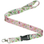 Birds & Floral Lanyard – Elegant Nature Print Neck Strap