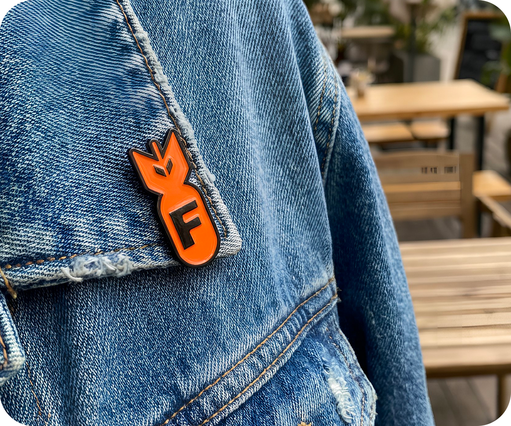 F Bomb Pin Badge