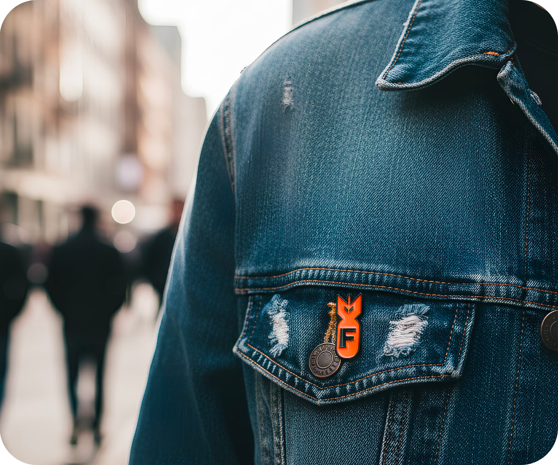 F Bomb Pin Badge
