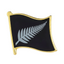 Silver Fern Flag Pin Badge