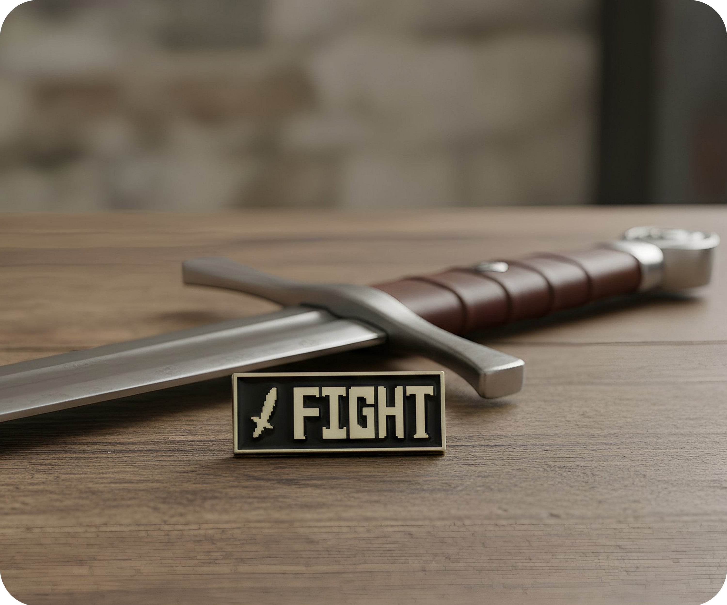 Fight Video Gaming Pin Badge