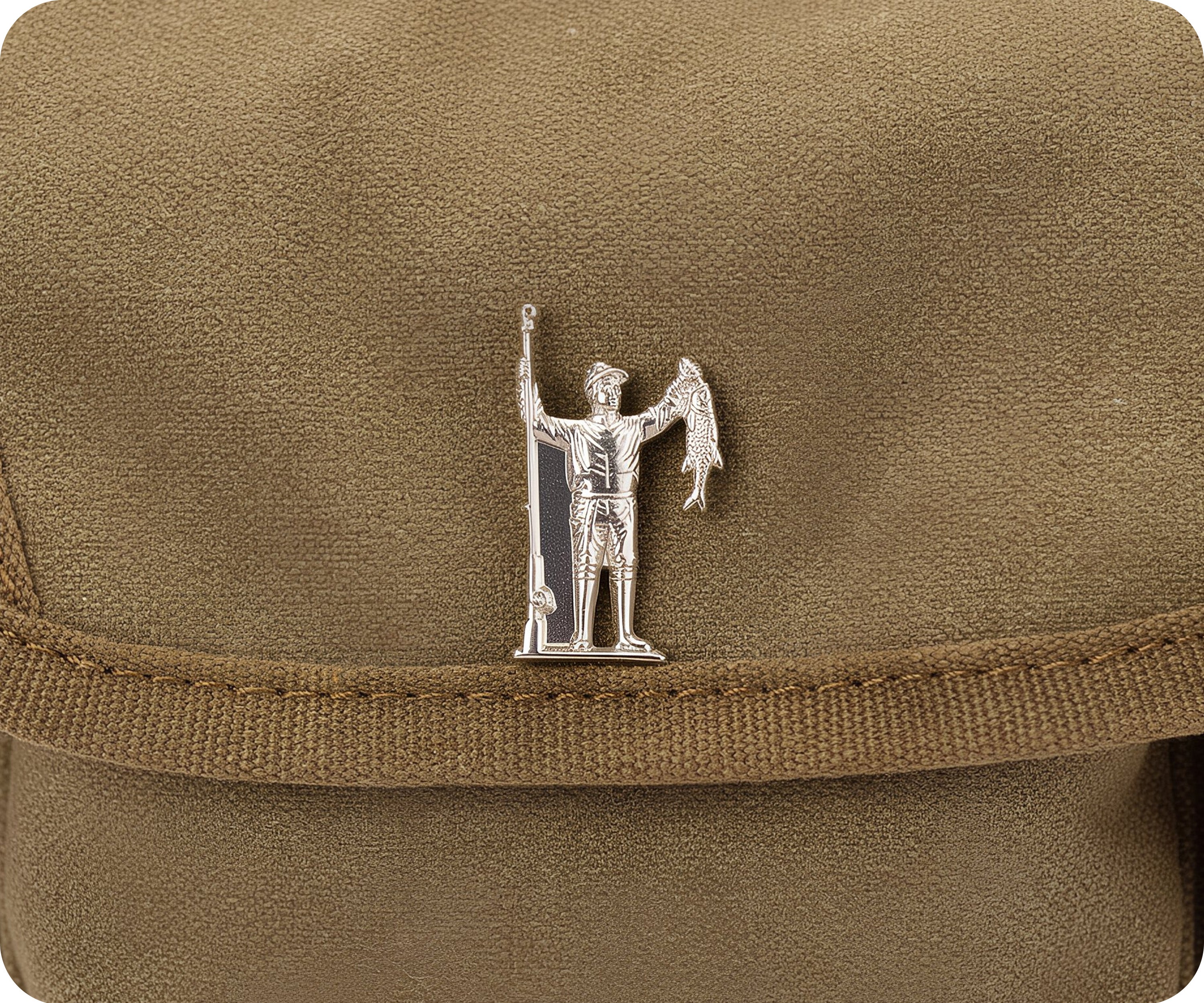 Silver Fisherman Pin Badge