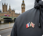 France & United Kingdom UK Friendship Pin Badge