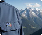 European Union & France EU Friendship Pin Badge