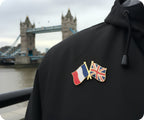 France & United Kingdom UK Friendship Pin Badge