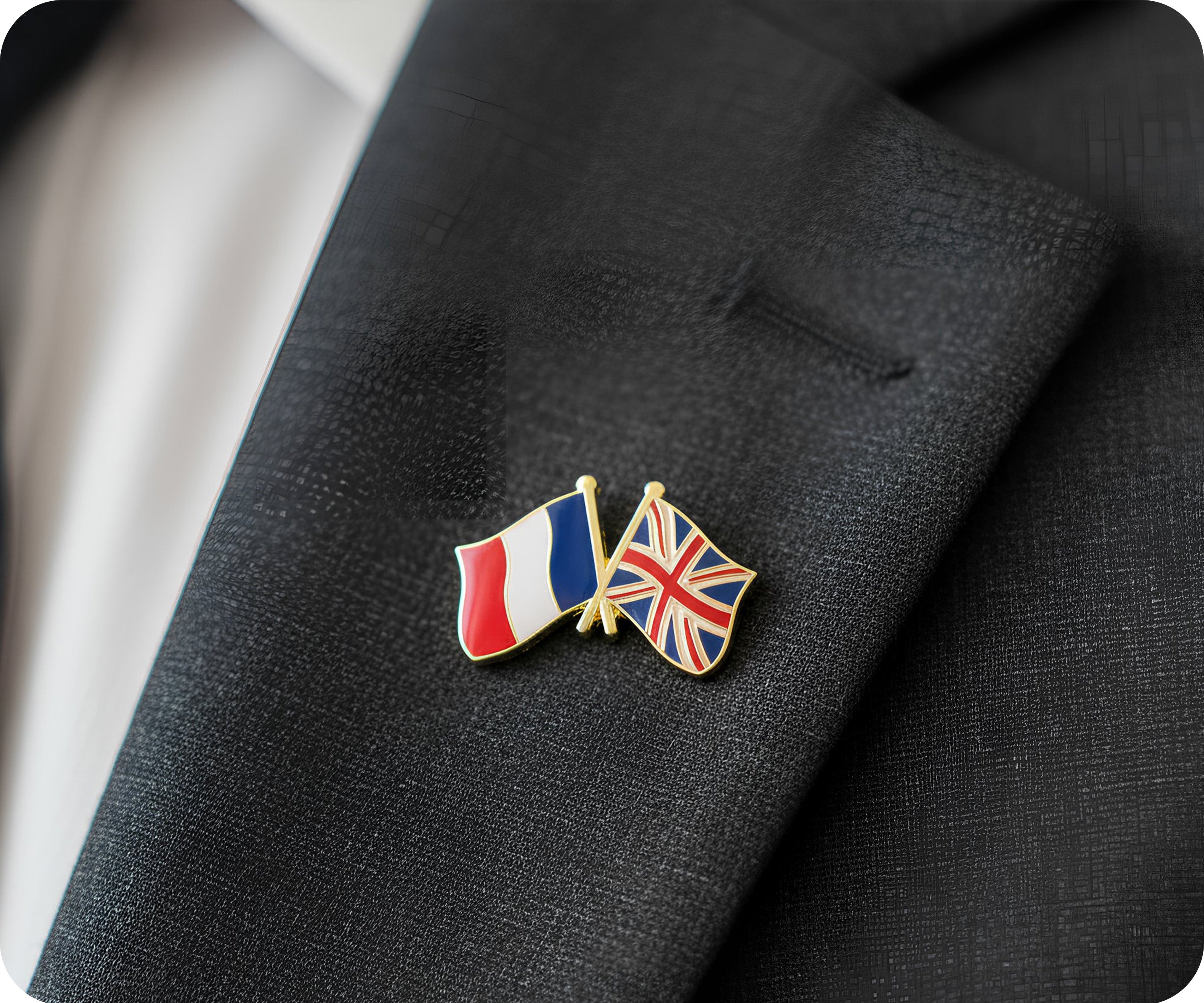 Pin de la amistad entre Francia y el Reino Unido Imagen secundaria del producto