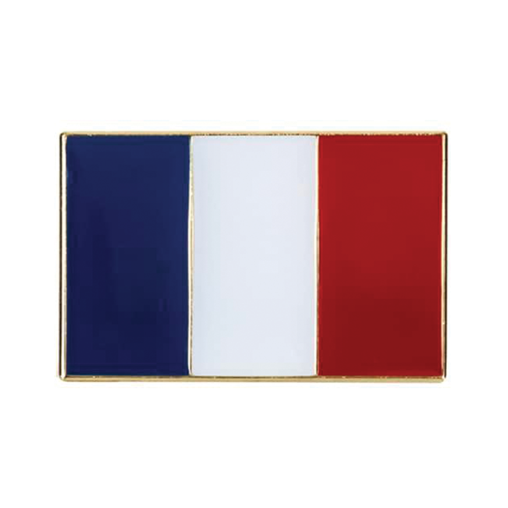 Pin con la bandera de Francia en forma de rectángulo Imagen principal del producto