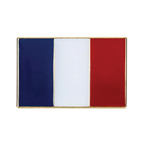France Rectangle Flag Pin Badge