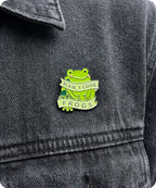 Man I Love Frogs Enamel Lapel Pin Badge
