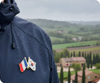France & South Korea Friendship Pin Badge