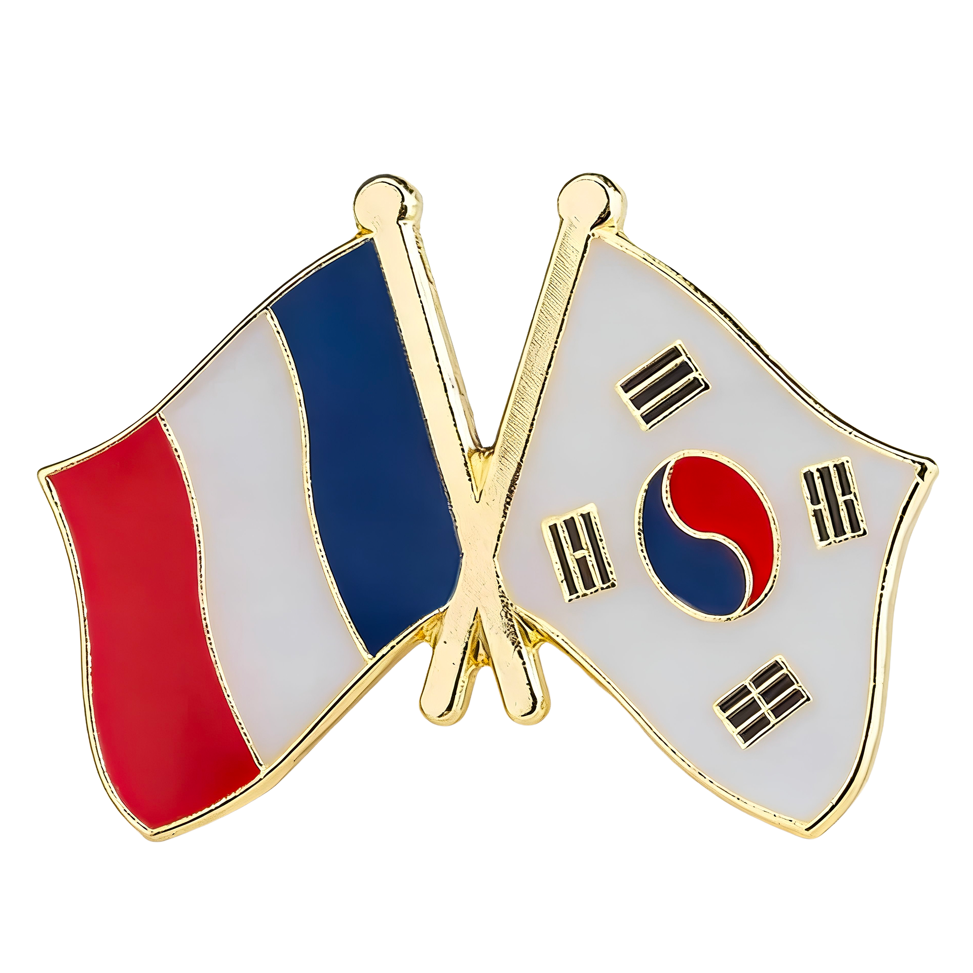Pin de amistad Francia y Corea del Sur Imagen principal del producto
