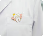 Insignia de alfiler de hada para dentista con dientes