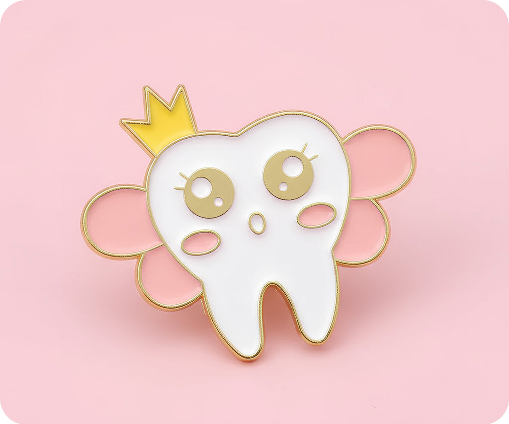 Insignia de alfiler de hada para dentista con dientes