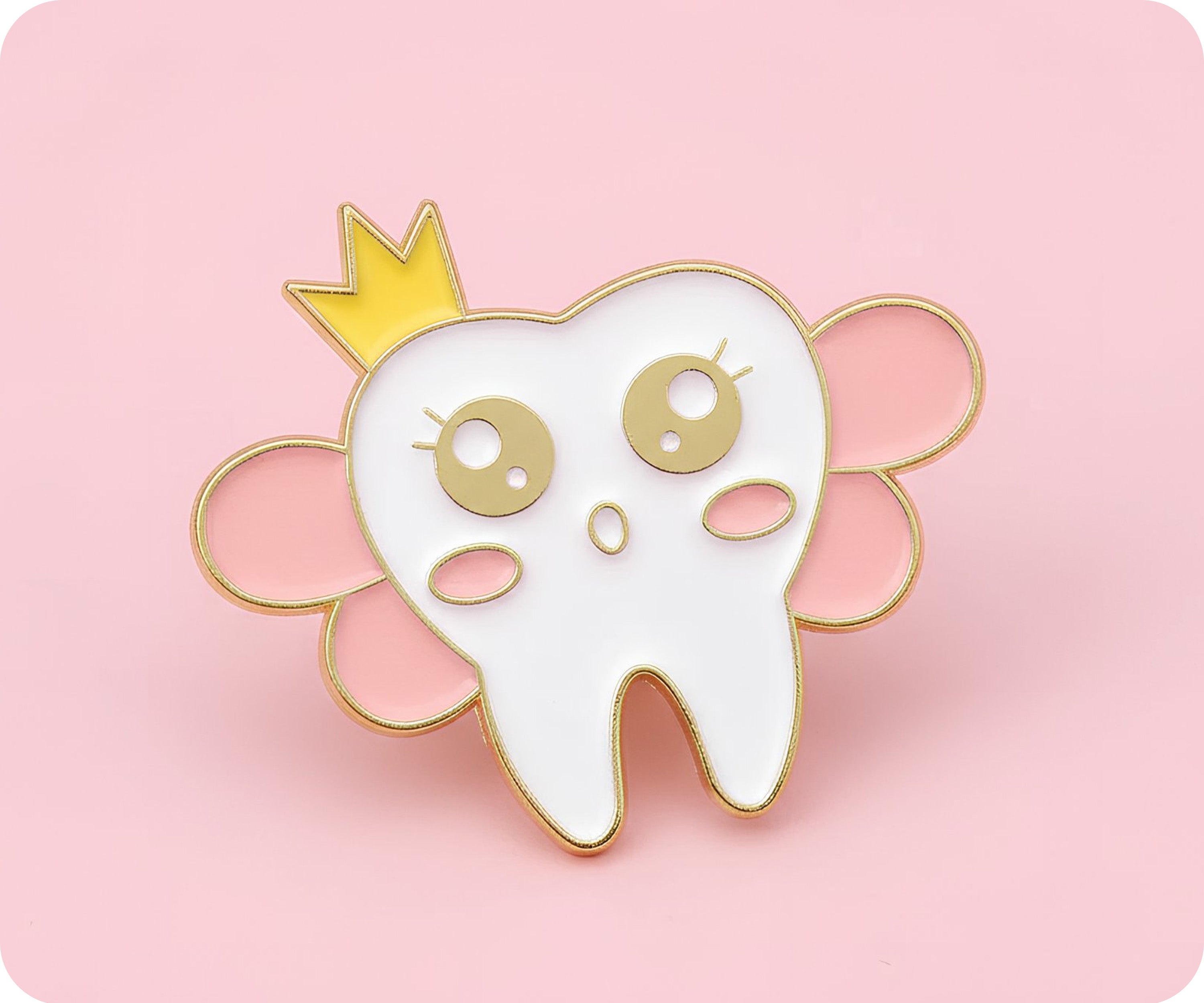 Insignia de alfiler de hada para dentista con dientes