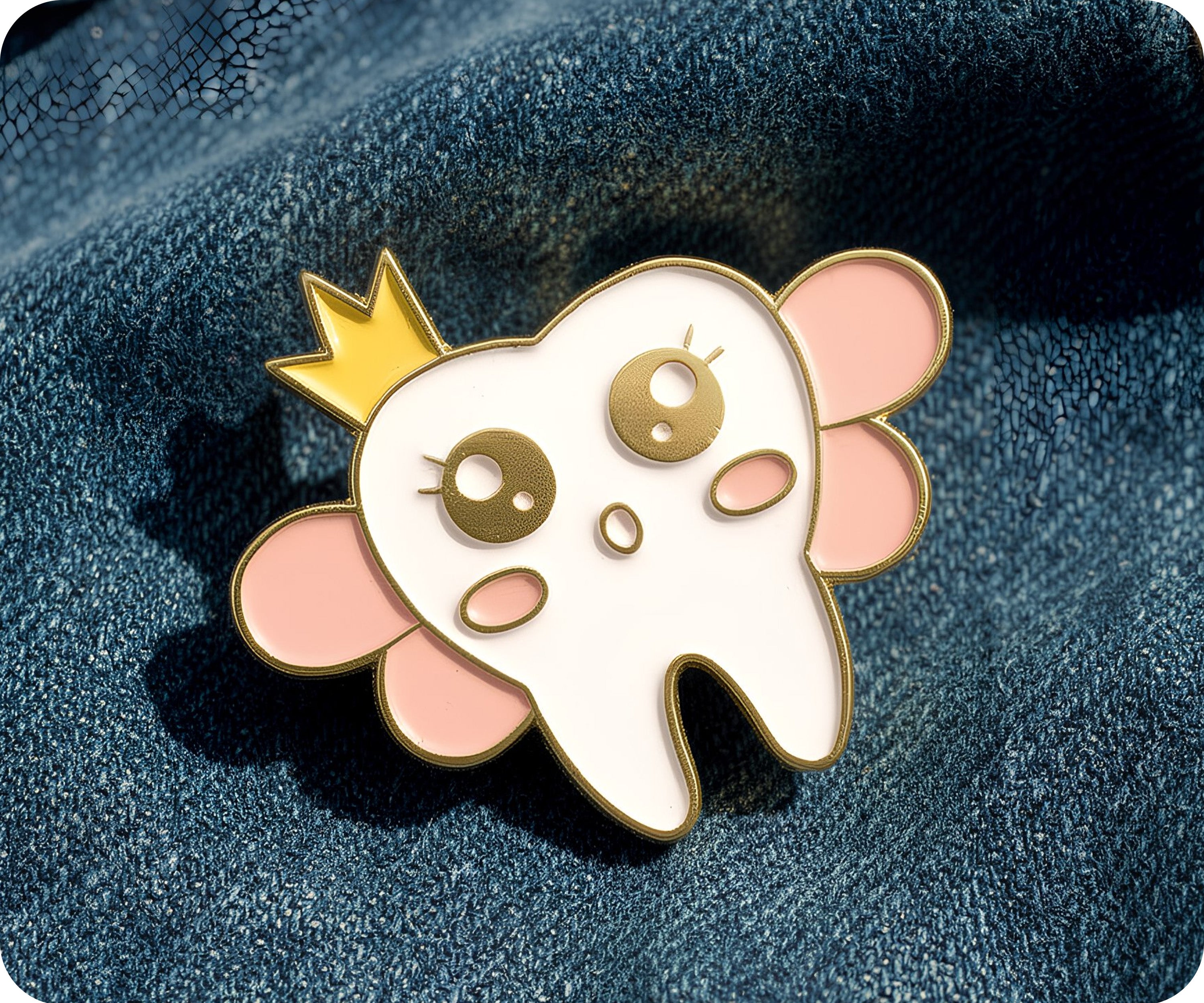 Insignia de alfiler de hada para dentista con dientes