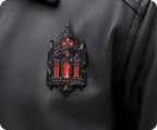Gothic Church Stained Glass Pin Badge