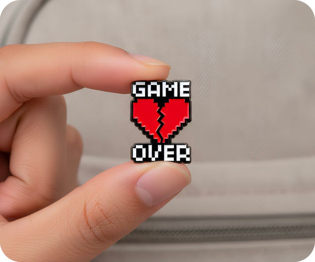 Game Over Gamer Pin Badge