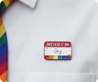 Hello I'm Gay Pin Badge