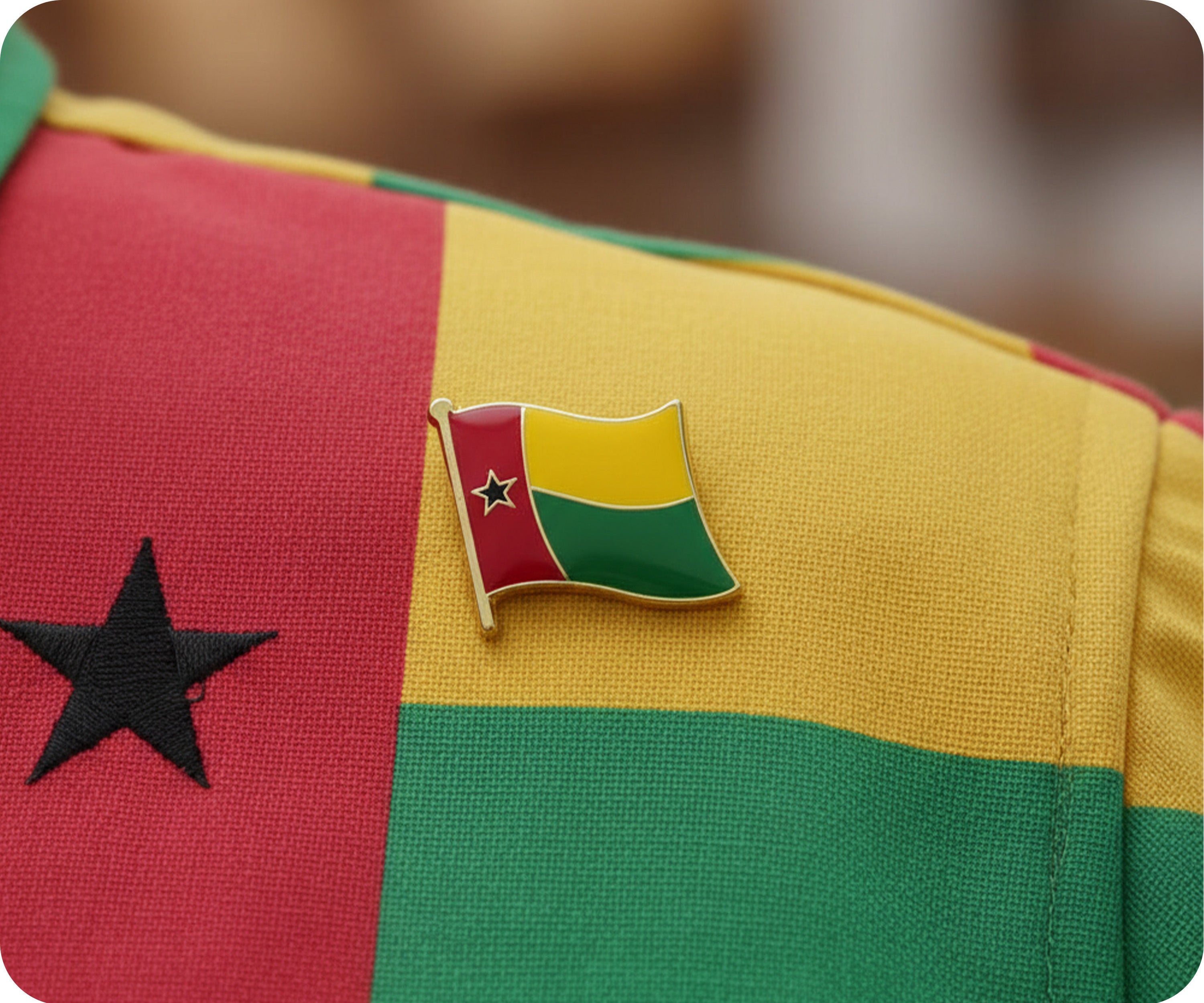 Guinea-Bissau Flag Pin Badge