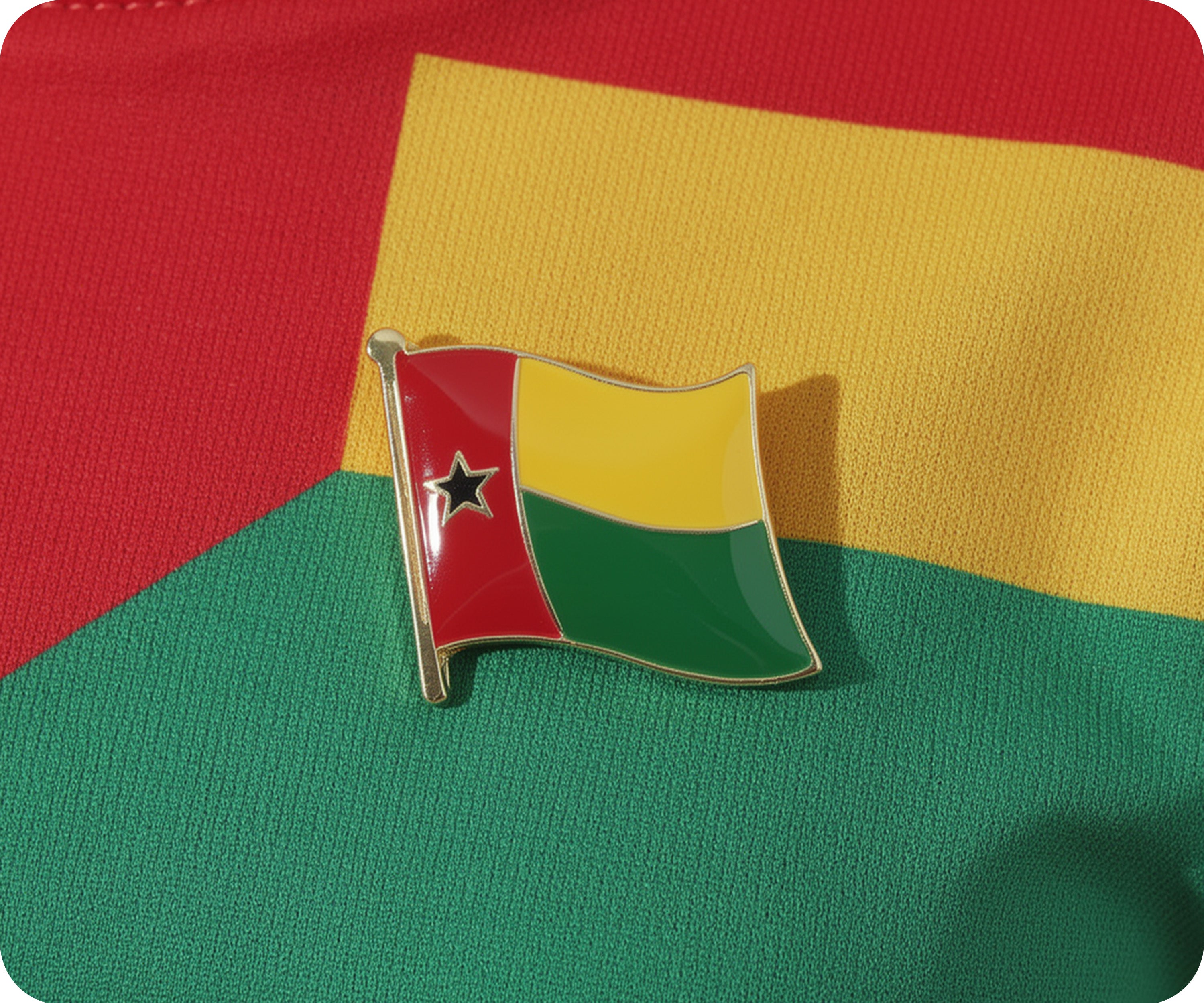 Guinea-Bissau Flag Pin Badge