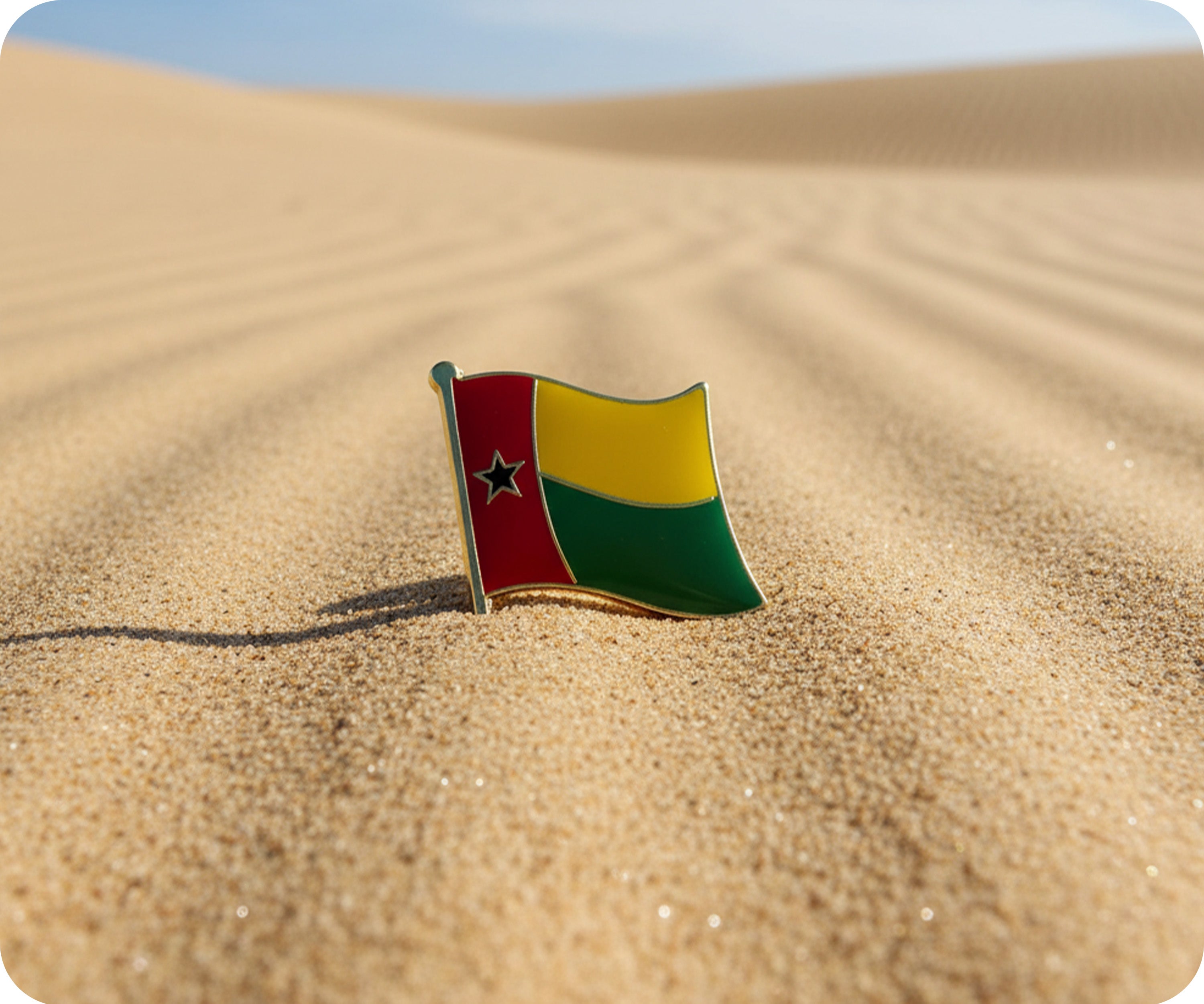 Guinea-Bissau Flag Pin Badge