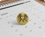 Gemini Zodiac Sign Pin Badge