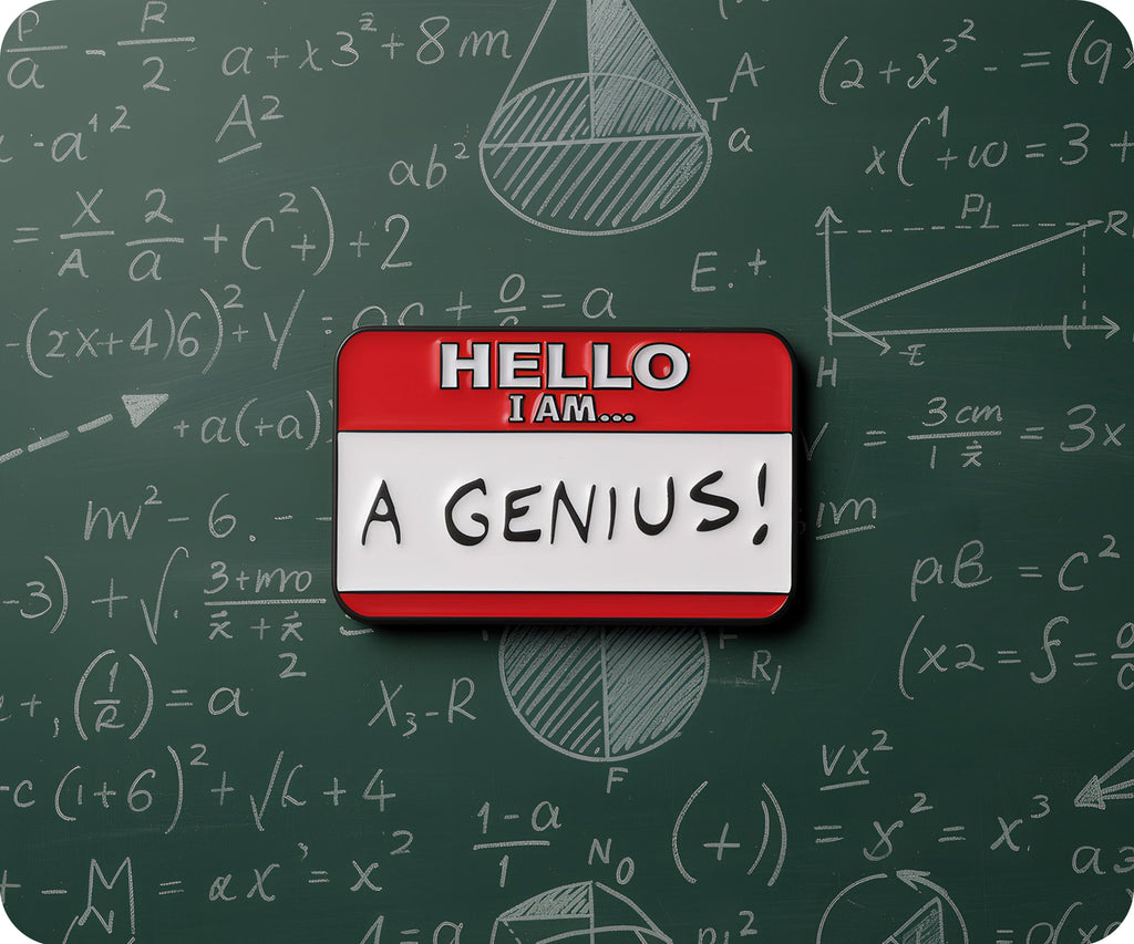 Hello I'm A Genius Pin Badge