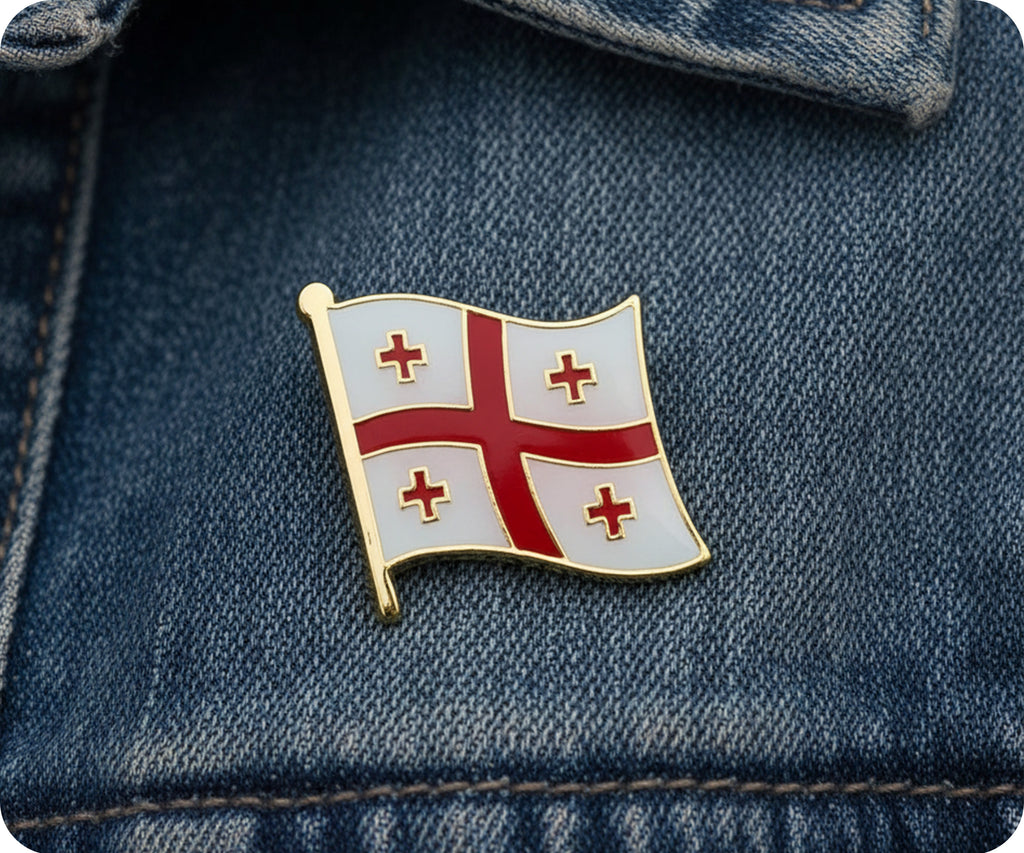 Georgia Flag Pin Badge