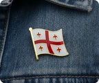 Georgia Flag Pin Badge