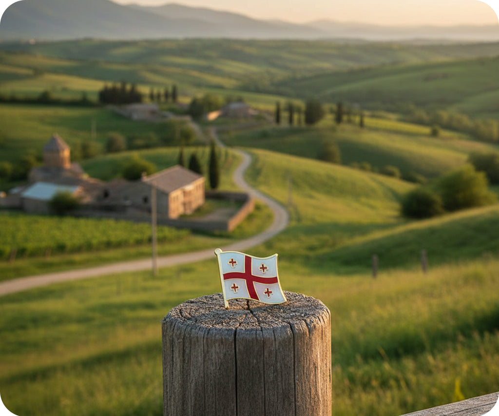 Georgia Flag Pin Badge