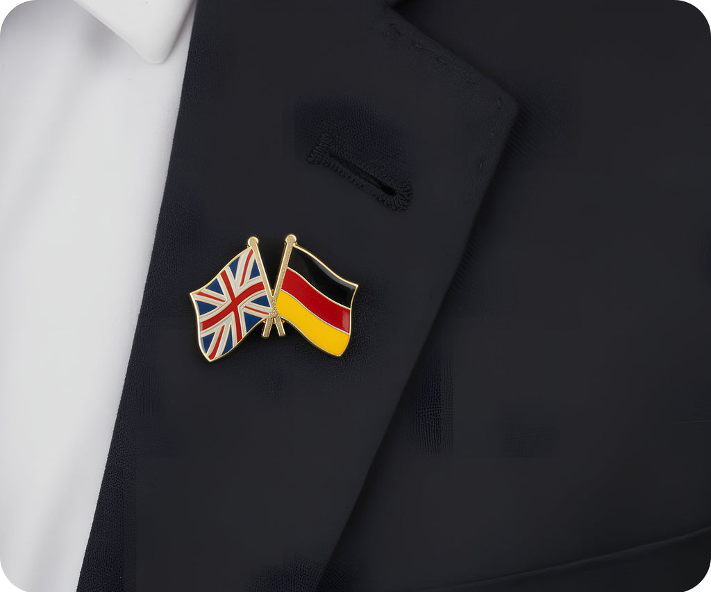 United Kingdom & Germany Friendship Pin Badge
