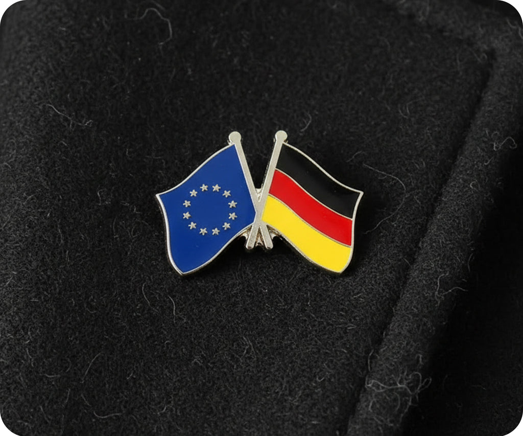 European Union (EU) & Germany Friendship Pin Badge