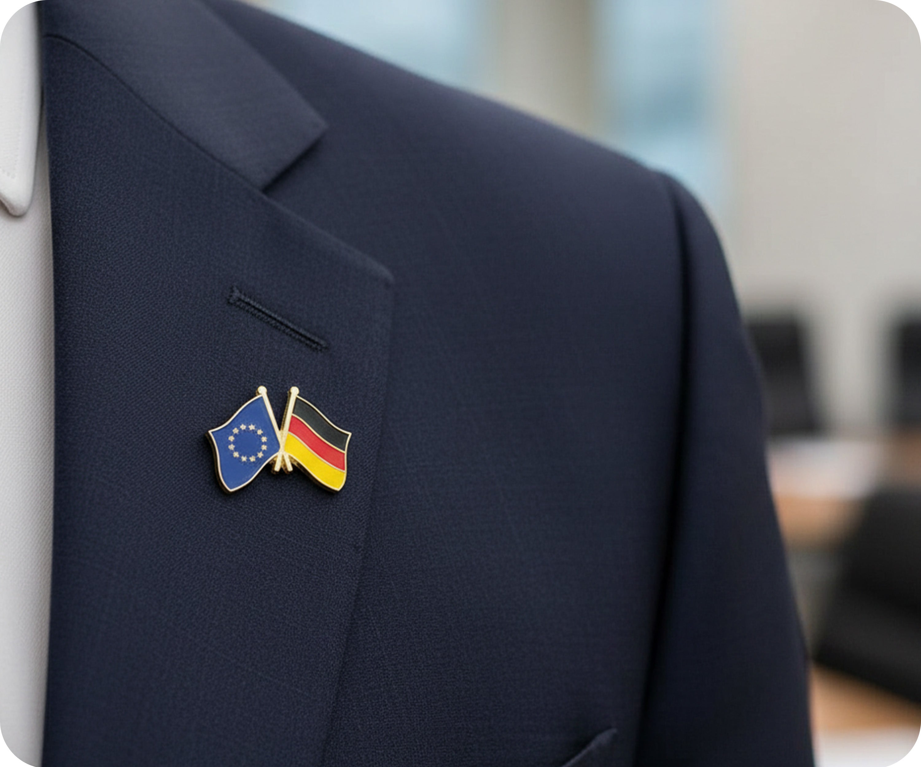 Pin de amistad entre la Unión Europea (UE) y Alemania Imagen secundaria del producto