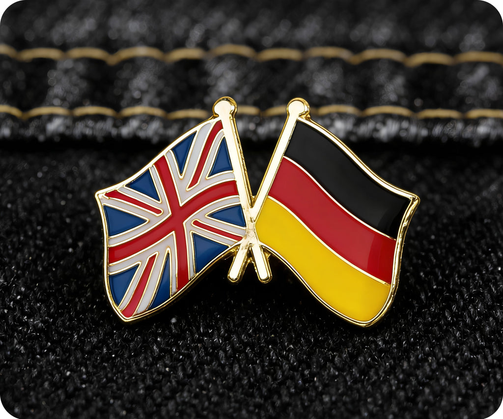 United Kingdom & Germany Friendship Pin Badge