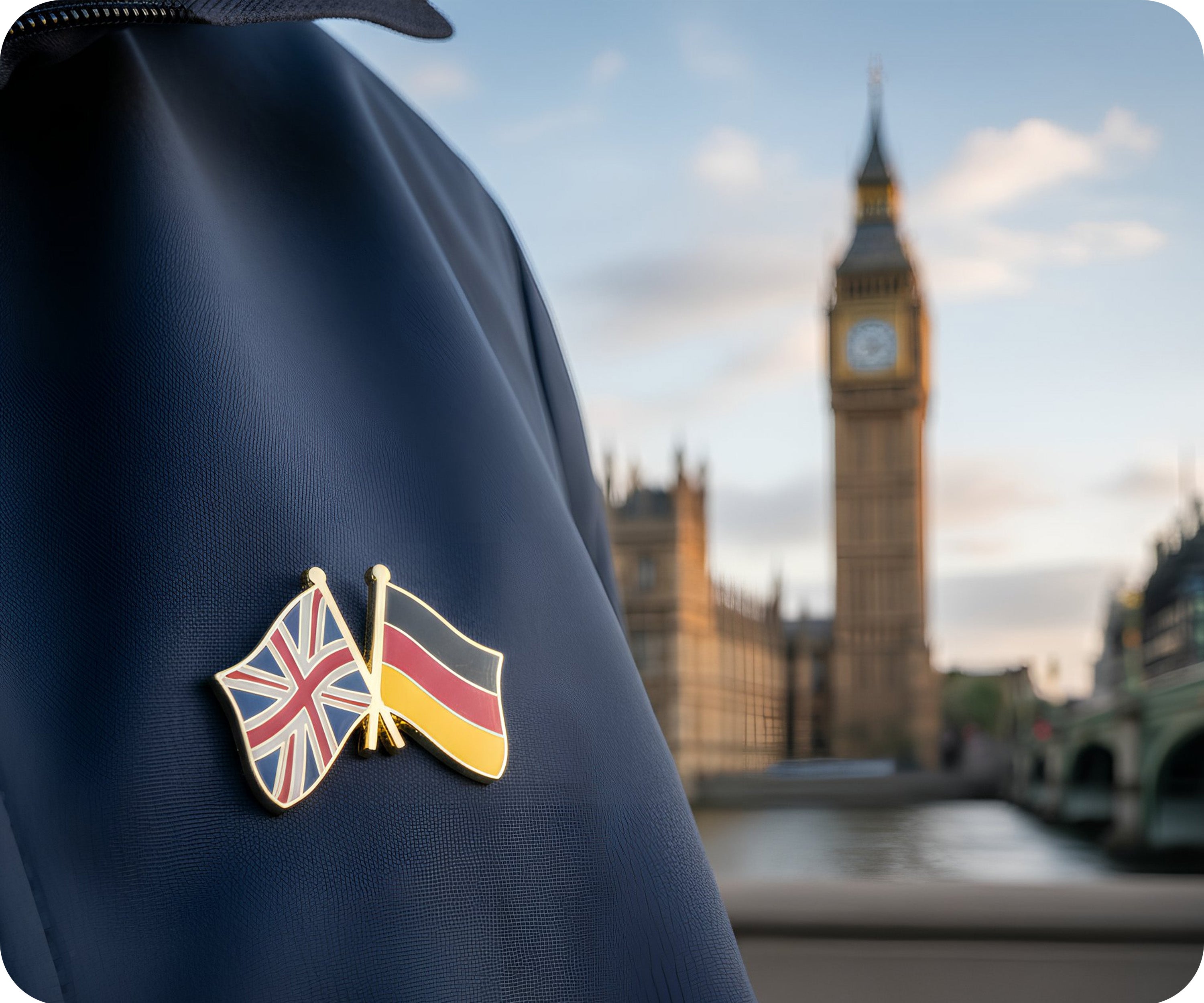 United Kingdom & Germany Friendship Pin Badge