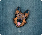 German Shepard Pin Badge