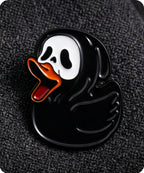 Ghost Duck Enamel Lapel Pin Badge