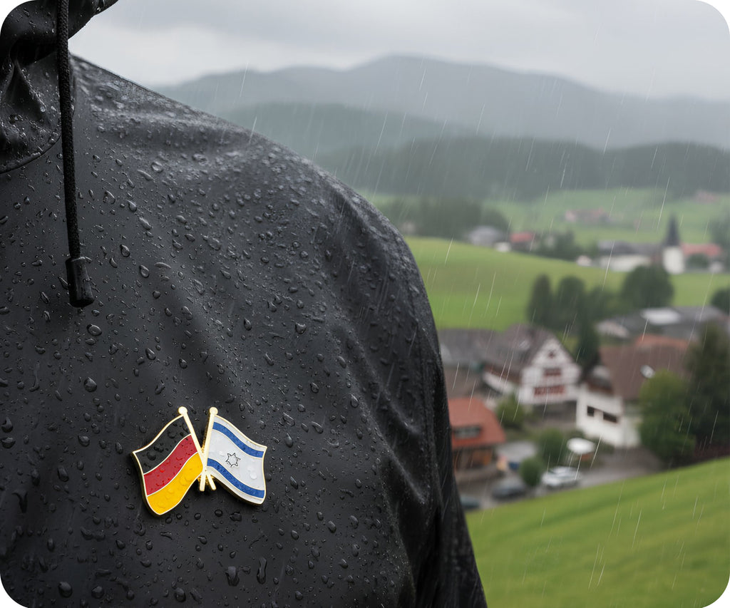 Germany & Israel Friendship Pin Badge