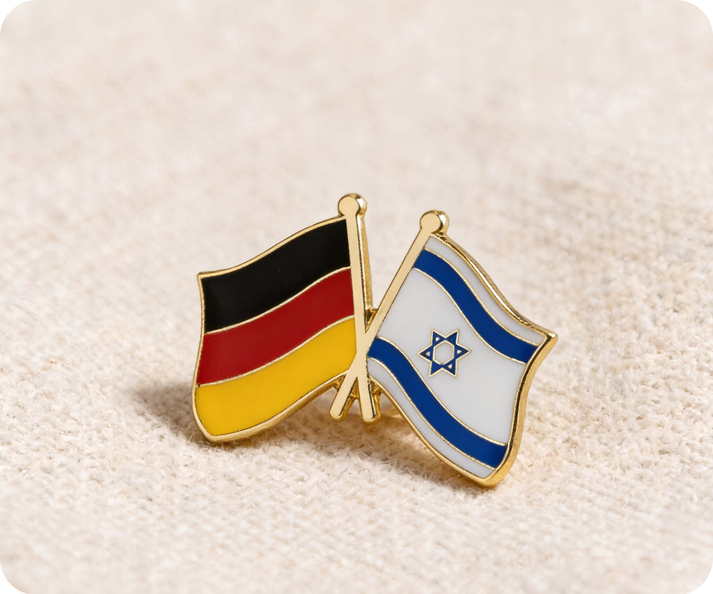 Germany & Israel Friendship Pin Badge