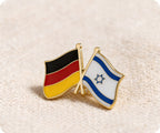 Germany & Israel Friendship Pin Badge