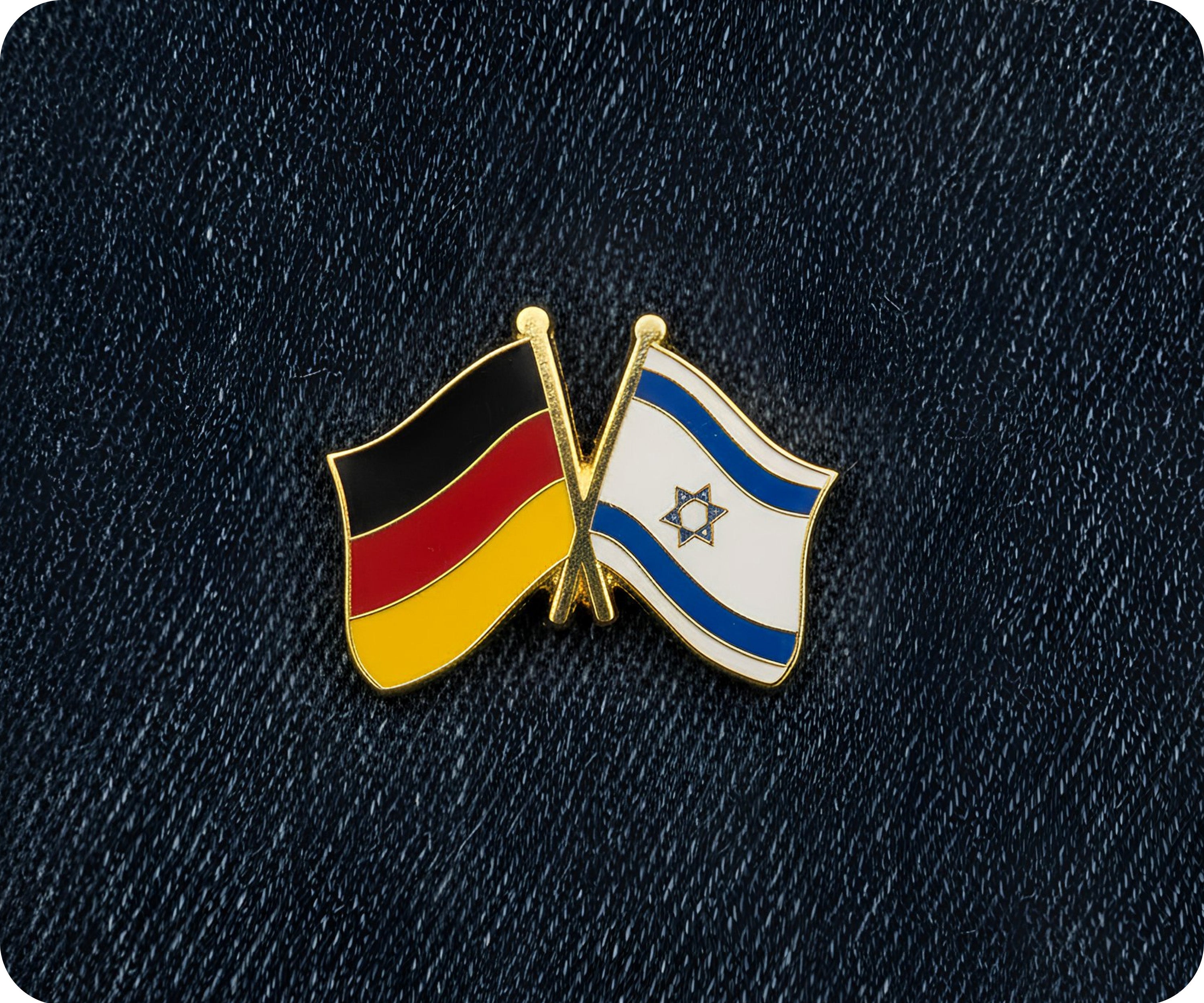 Germany & Israel Friendship Pin Badge