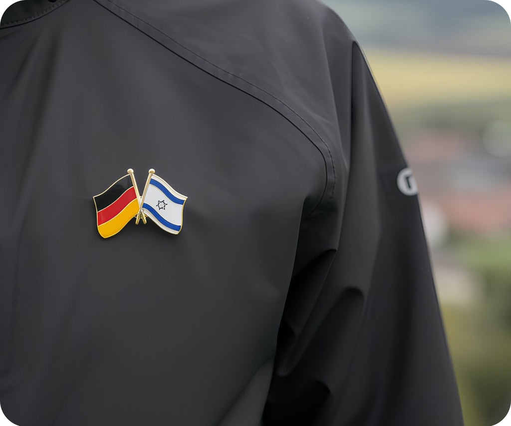 Germany & Israel Friendship Pin Badge