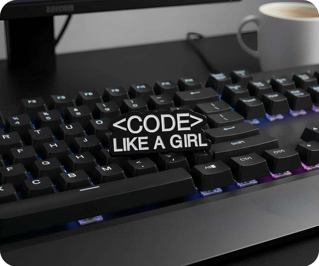 Code Like A Girl Pin Badge