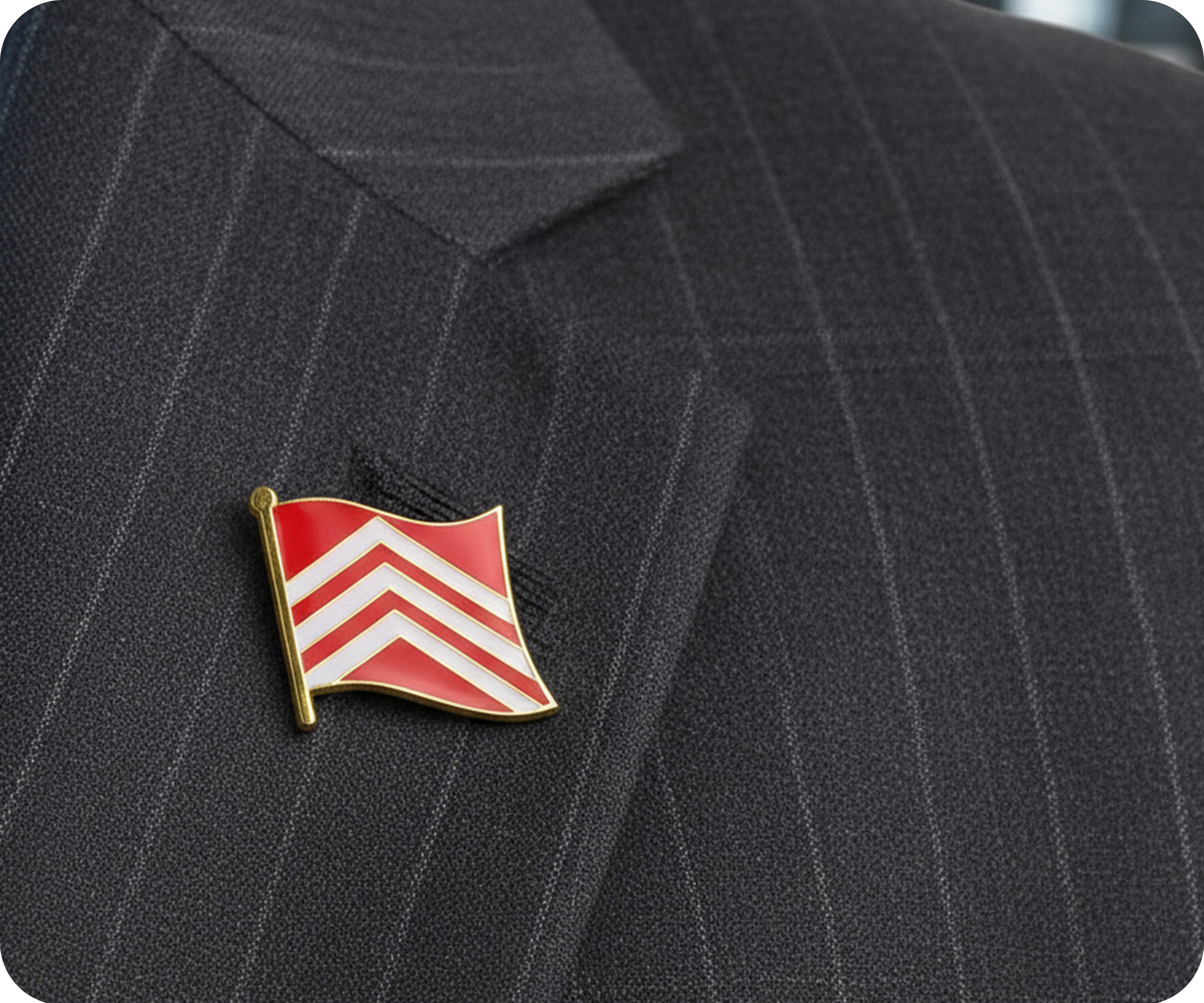 Pin con la bandera del condado inglés de Glamorgan  Imagen secundaria del producto