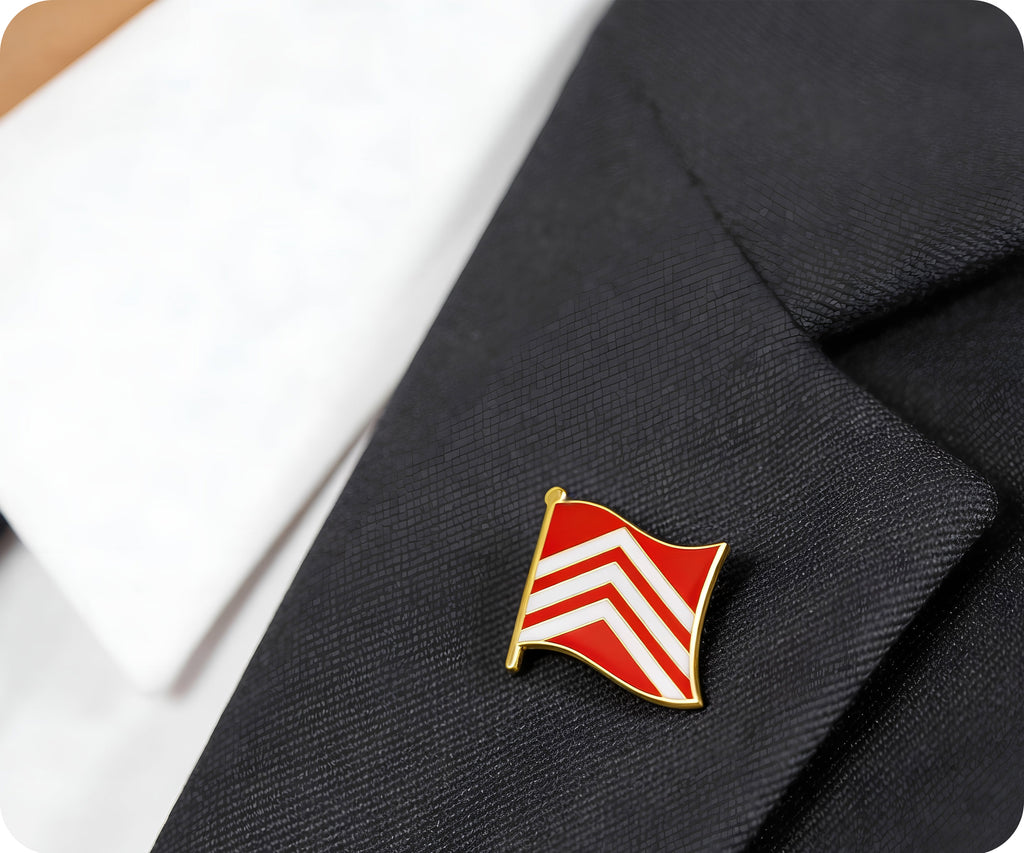 Glamorgan English County Flag Pin Badge
