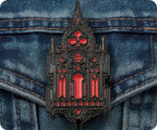 Gothic Church Stained Glass Pin Badge