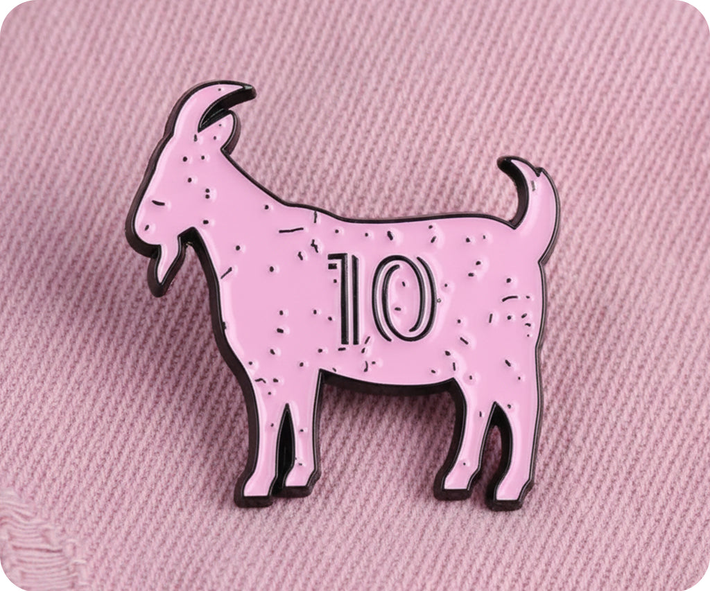 The Goat Number 10 Pin Badge