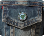 Loved The World For God Christian Global Cross Pin Badge